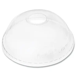 Karat 32 oz. Cold Cup Dome PET Plastic Lids - Clear (500/Carton)