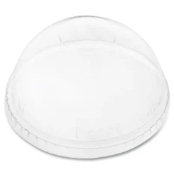 Karat 12 oz. to 24 oz. Cold Cup No Hole Dome PET Plastic Lids - Clear (1000/Carton)
