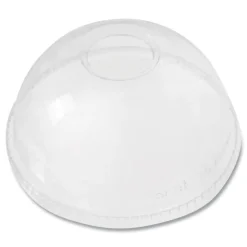 Karat 12 oz. to 24 oz. Cold Cup Dome PET Plastic Lids - Clear (1000/Carton)