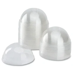 Karat 12 oz. to 24 oz. Cold Cup Dome PET Plastic Lids - Clear (1000/Carton)