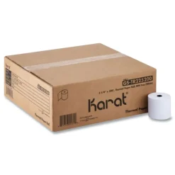 Karat GS-TR225200 2.25 in. x 200 ft. Thermal Paper Rolls - White (50/Carton)