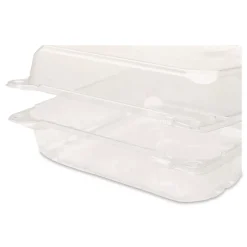 Karat PET Plastic Hinged Container 9 x 9 x 3.6 Clear Plastic 100/Pack 2 Packs/Carton