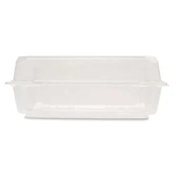 Karat PET Plastic Hinged Container 9 x 9 x 3.6 Clear Plastic 100/Pack 2 Packs/Carton