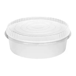 Karat Plastic Lid for 48 oz. Food Bucket - Clear (270/Carton)