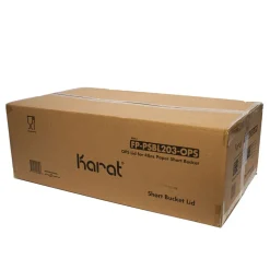 Karat Plastic Lid for 48 oz. Food Bucket - Clear (270/Carton)