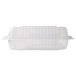Karat Polypropylene Plastic Hinged Container 6 x 9 x 2.97 Clear Plastic 125/Pack 2 Packs/Carton