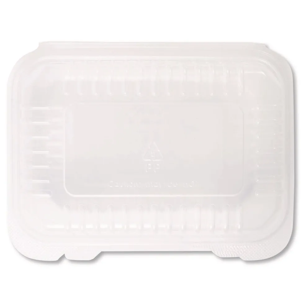 Karat Polypropylene Plastic Hinged Container 6 x 9 x 2.97 Clear Plastic 125/Pack 2 Packs/Carton