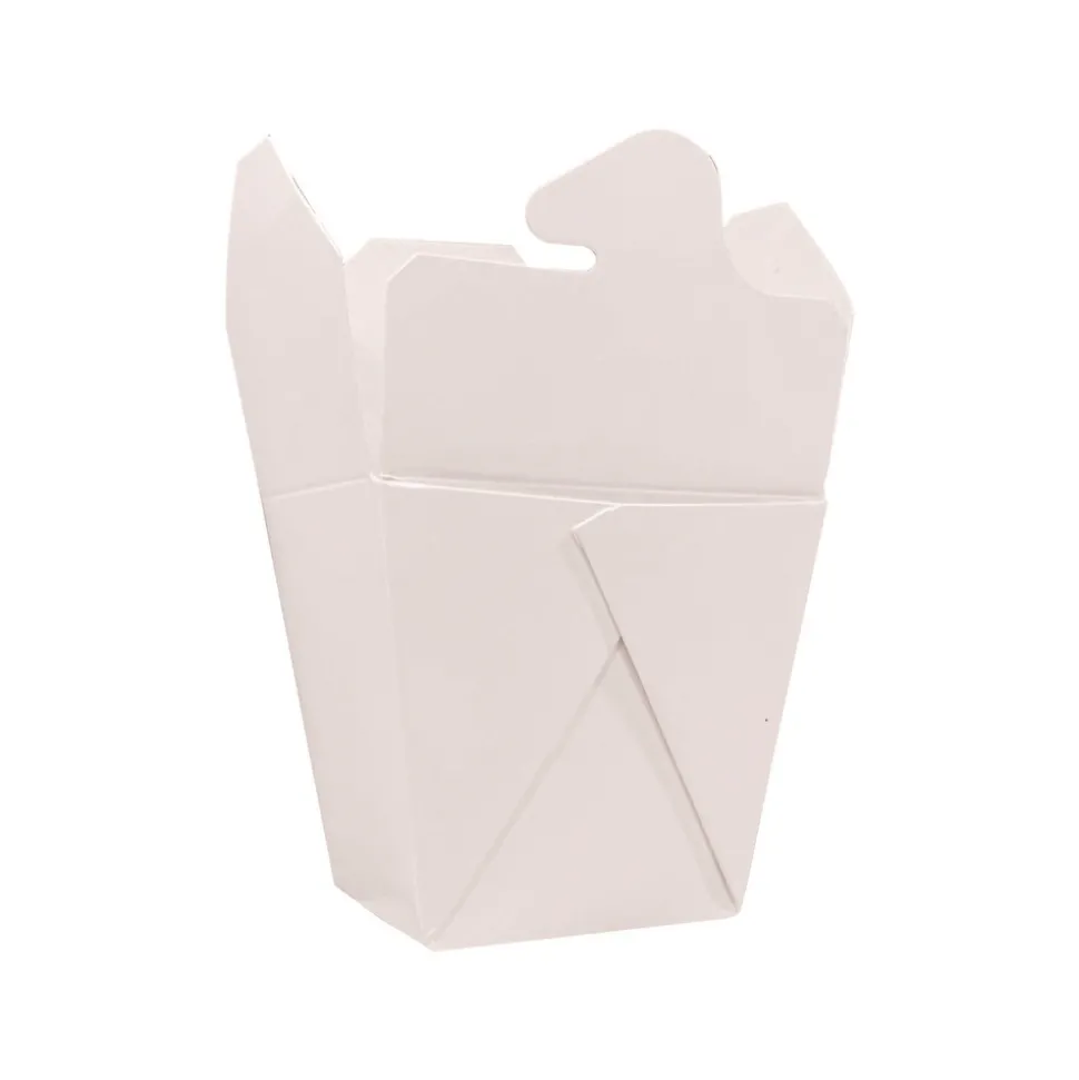 Kari-Out 4 in. x 3.69 in. x 4.55 in. 32 oz. Paper Food Pail - White (400/Carton)
