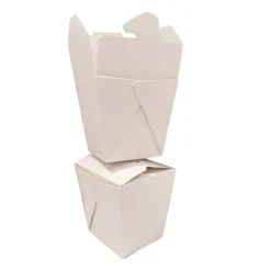 Kari-Out 4 in. x 3.69 in. x 4.55 in. 32 oz. Paper Food Pail - White (400/Carton)