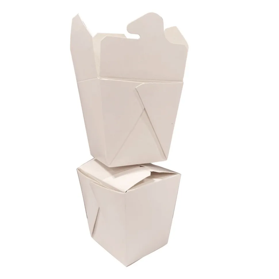 Kari-Out 3.63 in. x 3 in. x 3.5 in. 16 oz. Paper Food Pail - White (400/Carton)