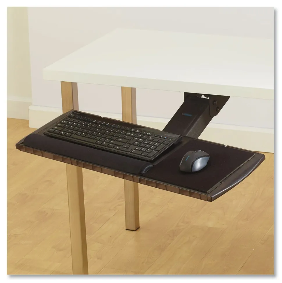 Kensington 21.25 in. x 10 in. Adjustable Keyboard Platform with SmartFit System - Black