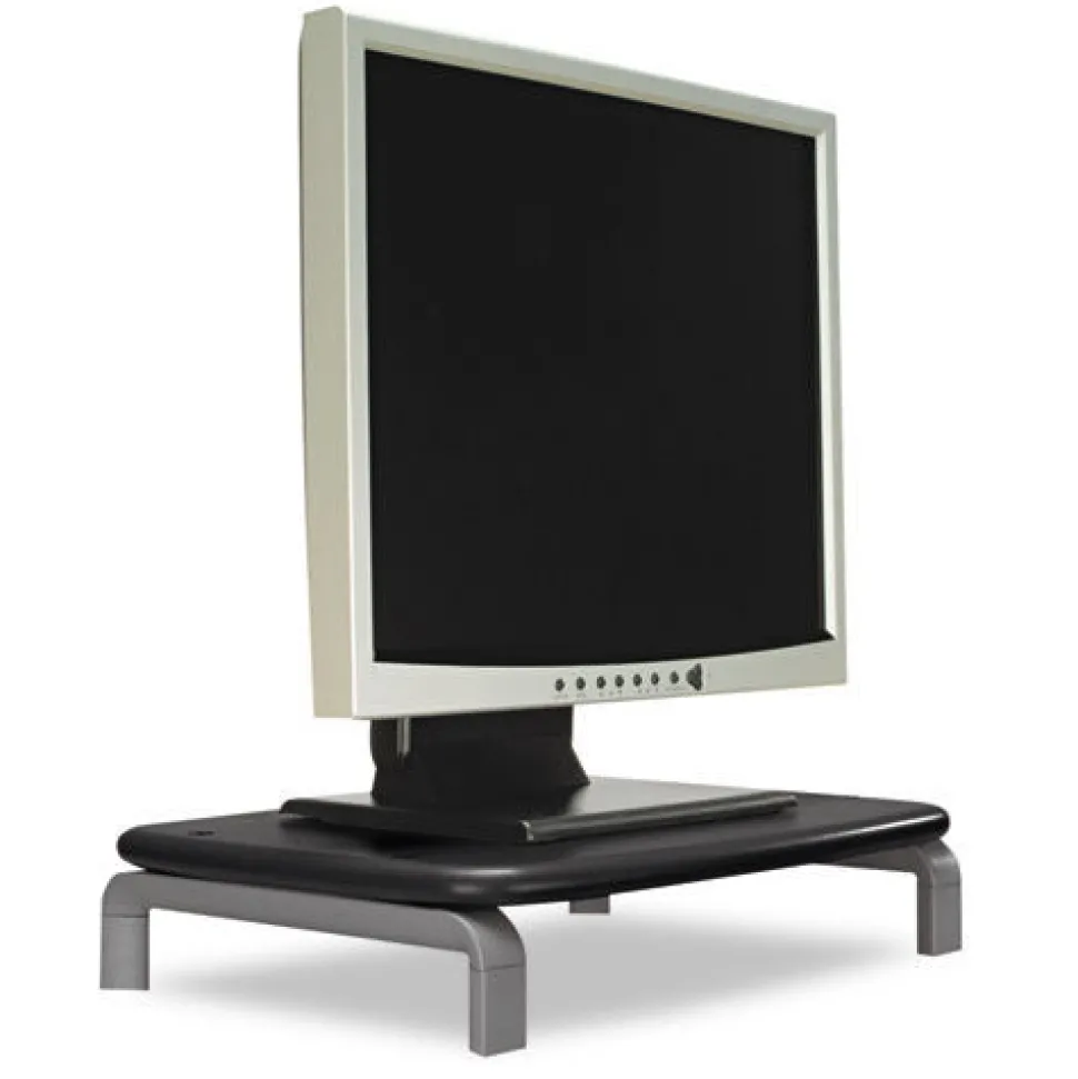 Kensington 11.5 in. x 9 in. x 3 in. Monitor Stand with SmartFit For 21 in. Monitors - Black/Gray