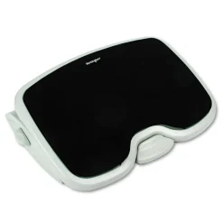 Kensington 21.5 in. x 14 in. x 3.5 in. to 5 in. SoleMate Comfort Footrest with SmartFit System - Gray/Black