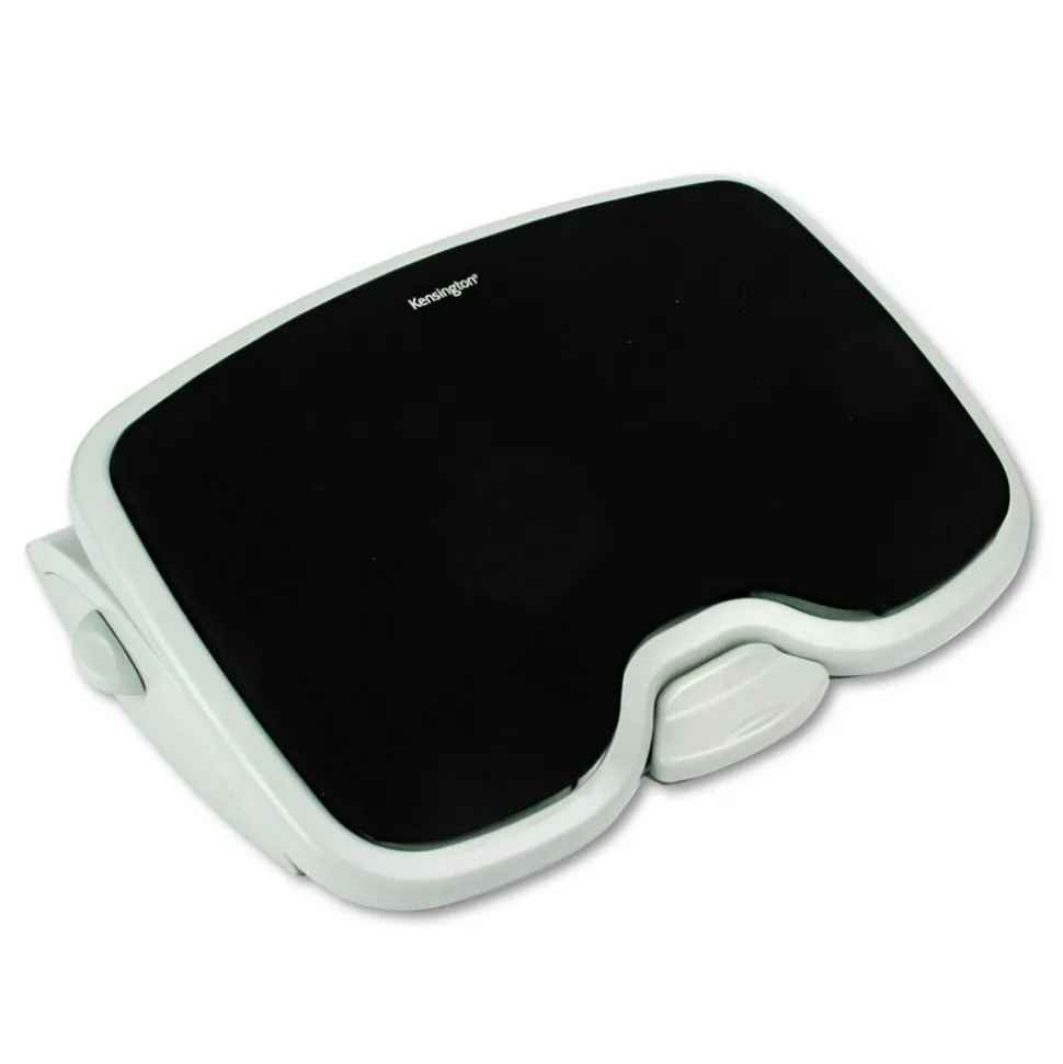 Kensington 21.5 in. x 14 in. x 3.5 in. to 5 in. SoleMate Comfort Footrest with SmartFit System - Gray/Black