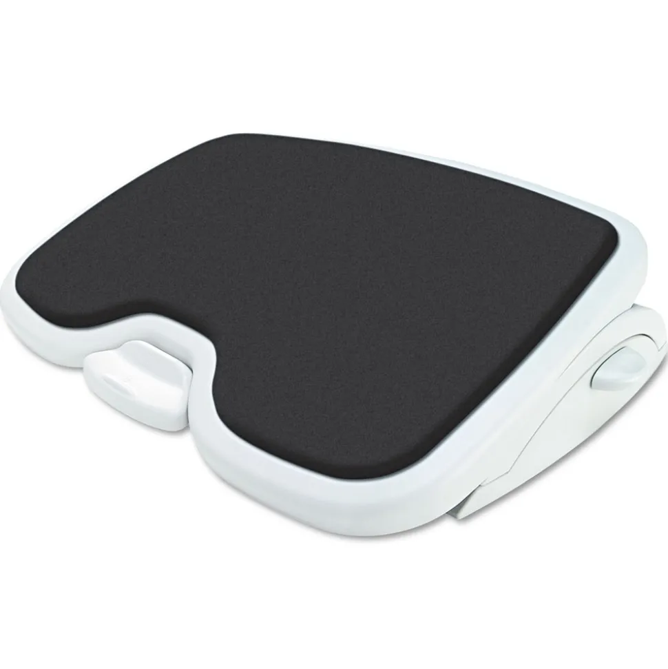 Kensington 21.5 in. x 14 in. x 3.5 in. to 5 in. SoleMate Comfort Footrest with SmartFit System - Gray/Black