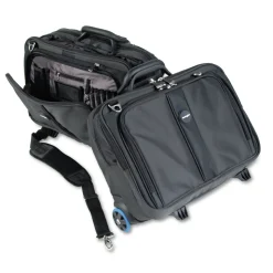 Kensington 17.5 x 9.5 x 13 Contour Ballistic Nylon Rolling Laptop Case, Fits Devices Up to 17 in. - Black