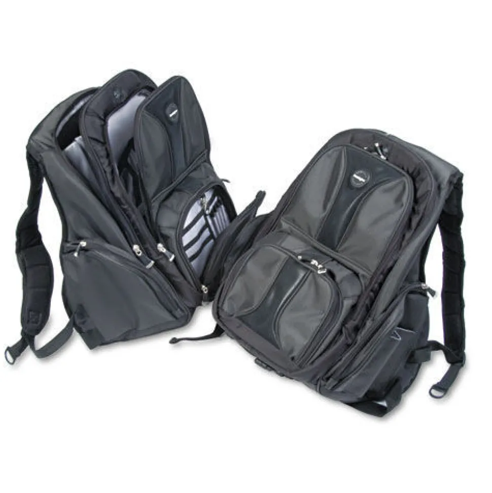 Kensington 15.75 x 9 x 19.5 Contour Ballistic Nylon Laptop Backpack, Fits Devices Up to 17 in. - Black