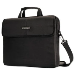 Kensington 17.38 x 2.13 x 14.25 Simply Portable Polyester Padded Laptop Sleeve, Fits Devices Up to 17 in. - Black