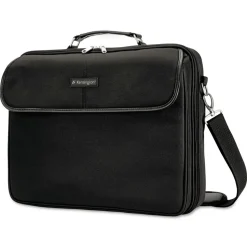 Kensington 15.75 x 3 x 13.5 Simply Portable 30 Polyester Laptop Case, Fits Devices Up to 15.6 in. - Black