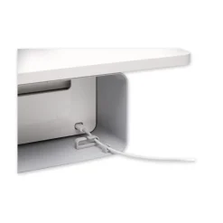 Kensington FreshView Wellness 22.5 in. x 11.5 in. x 5.4 in. Supports 200 lbs. Monitor Stand with Air Purifier, For 27-in Monitors - White