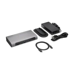 Kensington SD5600T Thunderbolt 3 and USB-C Dual 4K Hybrid Docking Station - Black/Silver