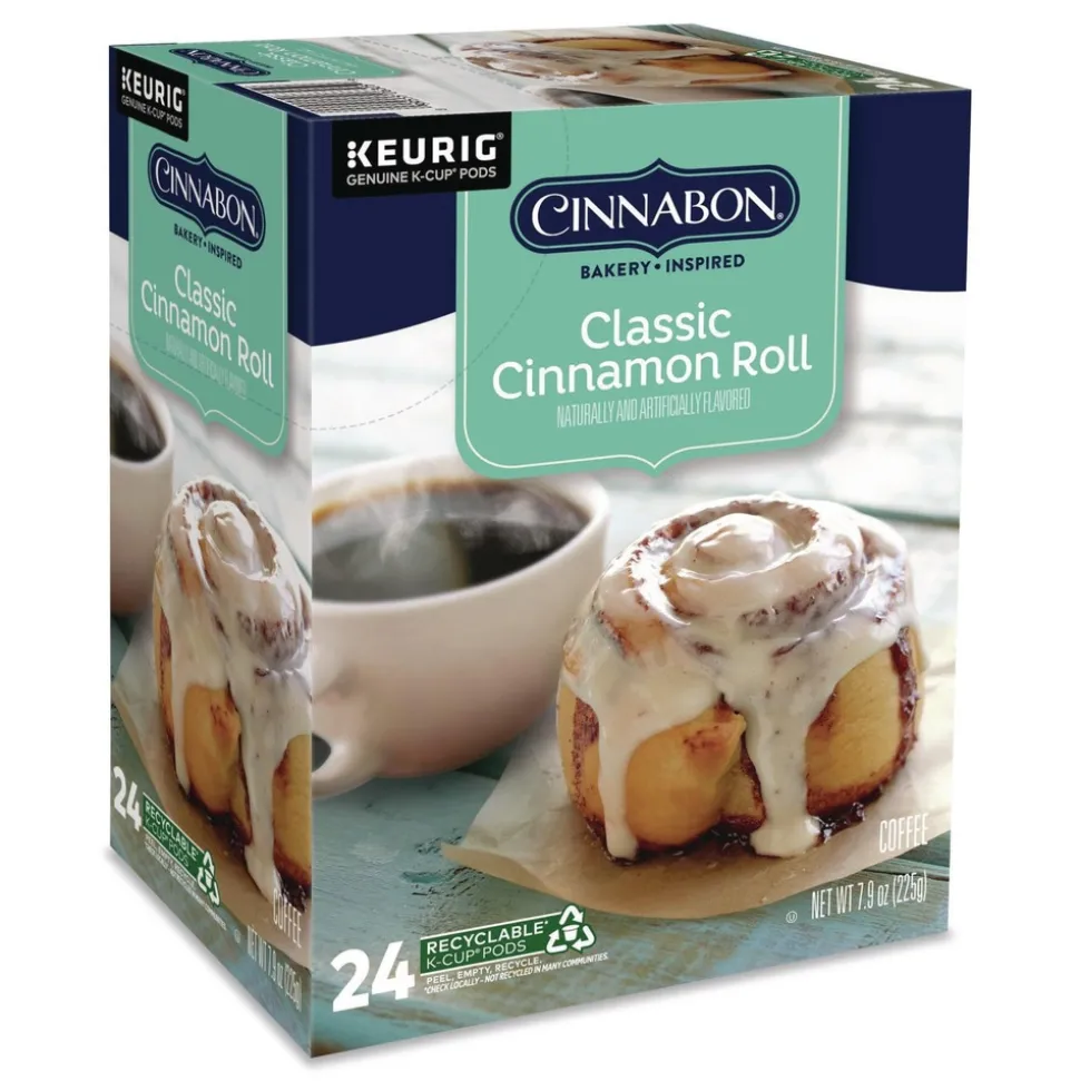 Keurig Cinnabon Classic Coffee K-Cups - Cinnamon Roll (96/Carton)