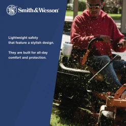 Kimberly-Clark 19836 Code 4 Safety Glasses - Black Frame, Smoke Lens (12/Box)