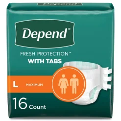 Kimberly-Clark 35 in. to 49 in. Waist Incontinence Protection with Tabs (3 Packs/Carton)