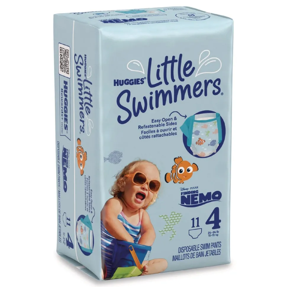 Kimberly-Clark 24 lbs. to 34 lbs. Little Swimmers - Size 4/Blue (8/Carton)