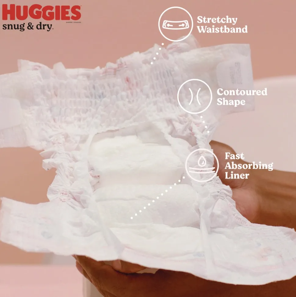 Kimberly-Clark Snug and Dry 22 lbs. to 37 lbs. Diapers - Size 4 (148/Carton)