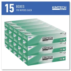 Kimtech Kimwipes 11.8 in. x 11.8 in. Delicate Task Wipers - Unscented, White (2940/Carton)