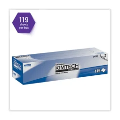 Kimtech Kimwipes 11.8 in. x 11.8 in. 2-Ply Delicate Task Wipers - Unscented, White (1785/Carton)
