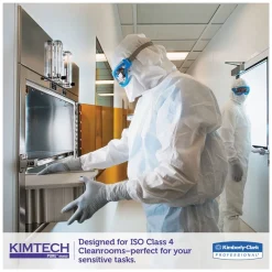 Kimtech W4 12 in. x 12 in. Flat Double Bag Critical Task Wipers - Unscented, White (100/Bag, 5 Bags/Carton)