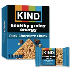 KIND 1.4 oz Healthy Grains Energy Bars - Dark Chocolate Chunk (10/Box)