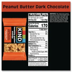 KIND 1.4 oz Healthy Grains Energy Bars - Peanut Butter Dark Chocolate (10/Box)
