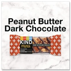 KIND 0.74 oz Minis Variety Pack - Dark Chocolate Cherry Cashew/Peanut Butter Dark Chocolate (20/Box)