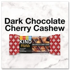 KIND 0.74 oz Minis Variety Pack - Dark Chocolate Cherry Cashew/Peanut Butter Dark Chocolate (20/Box)
