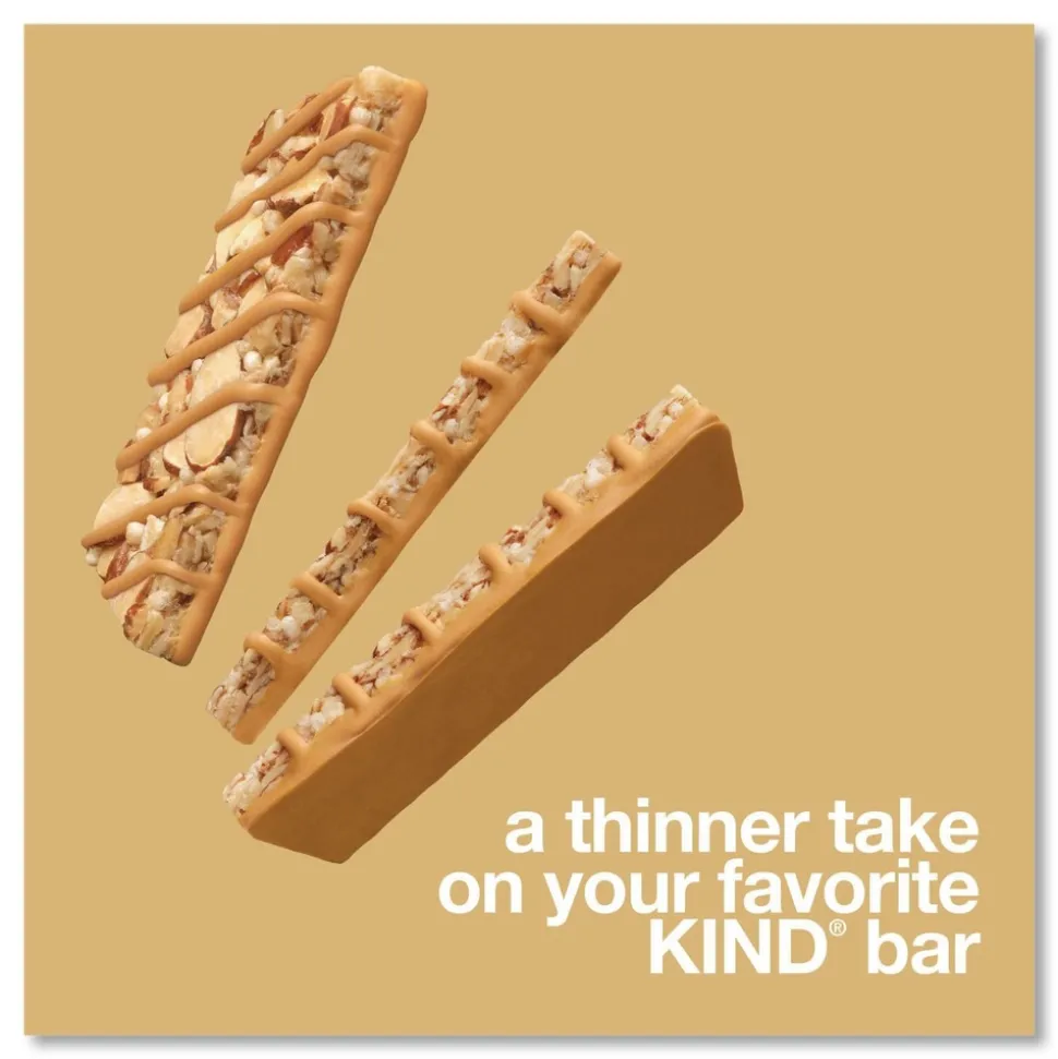KIND 0.74 oz Thins Bar Variety Pack - Caramel Almond and Sea Salt/Dark Chocolate Nuts and Sea Salt (20/Box)
