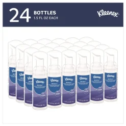Kleenex 34604 1.5 oz. Pump Bottle Ultra Moisturizing Foam Hand Sanitizer - Unscented (24/Carton)