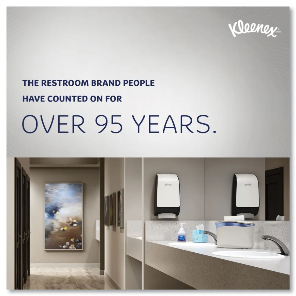 Kleenex 7.5 in. x 700 ft. Hard Roll Paper Towels with Green Core - White (6/Carton)