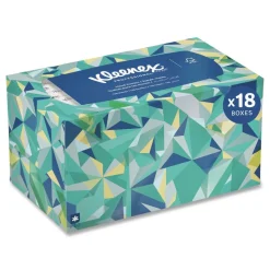 Kleenex 9 in. x 10.5 in. 1-Ply POP-UP Box Cloth Hand Towels - Unscented, White (2160/Carton)