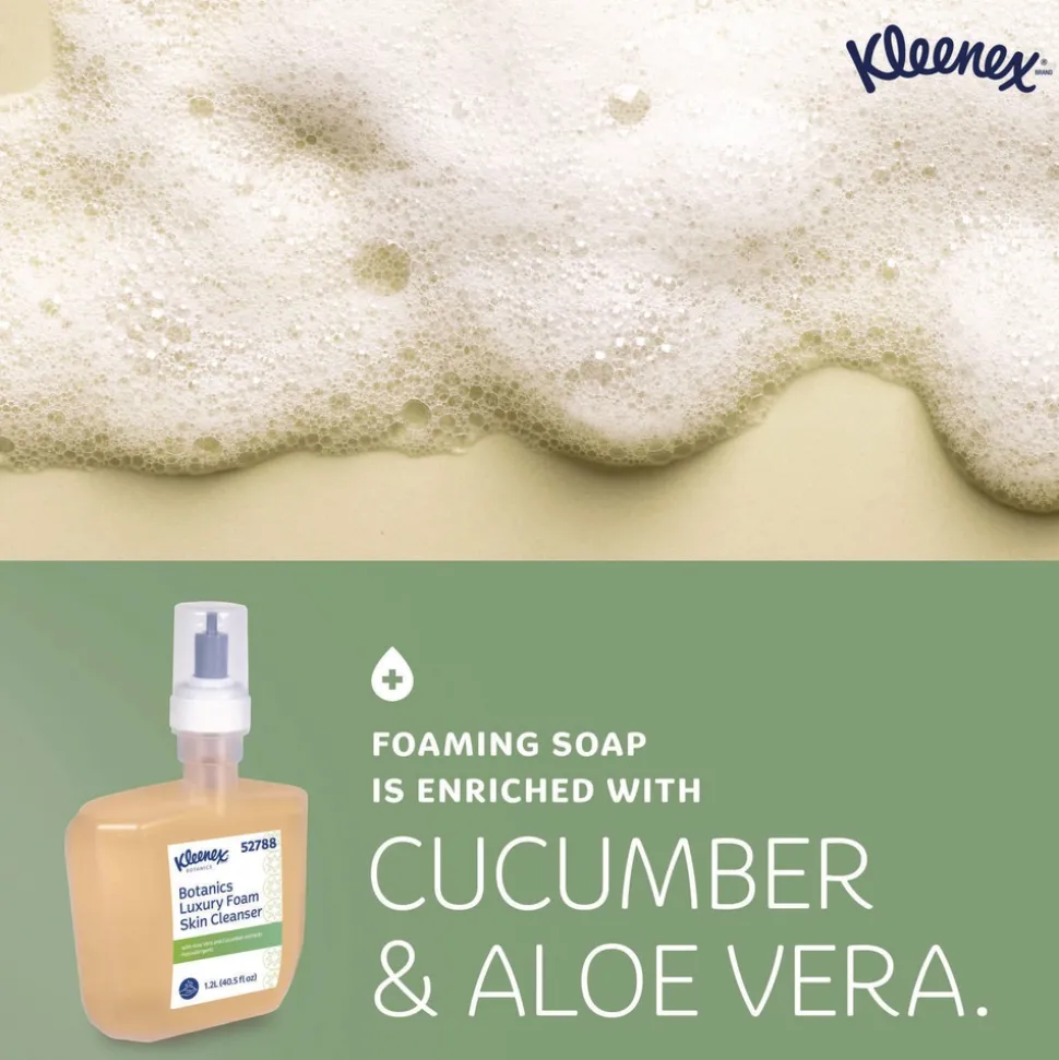 Kleenex 1200 mL Botanics Luxury Foam Skin Cleanser - Fresh Scent (4/Carton)