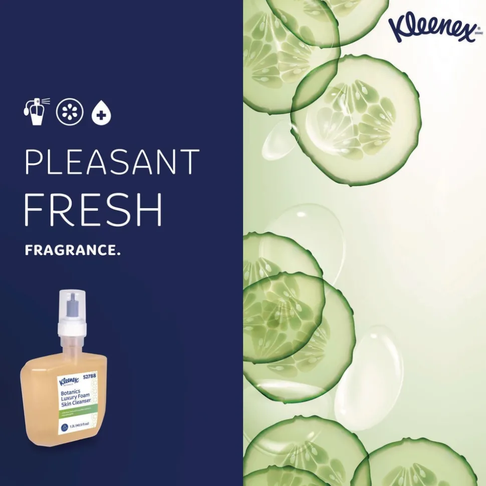 Kleenex 1200 mL Botanics Luxury Foam Skin Cleanser - Fresh Scent (4/Carton)