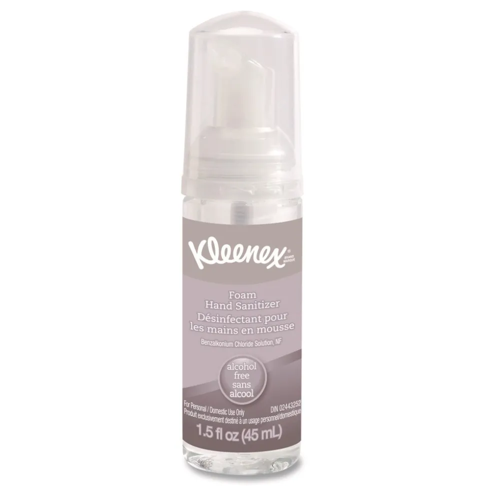Kleenex 1.5 oz. Pump Bottle Alcohol-Free Foam Hand Sanitizer - Unscented