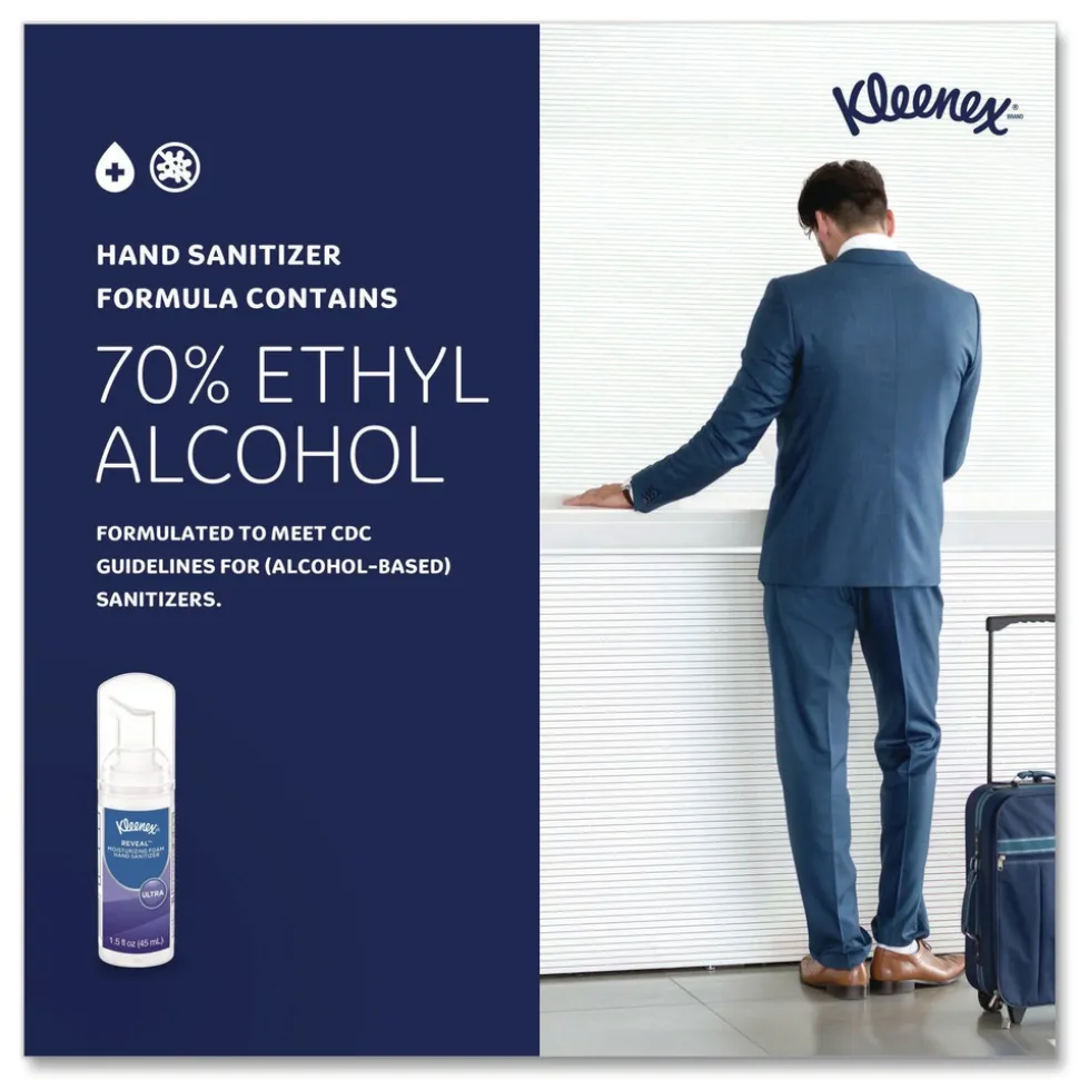 Kleenex 1.5 oz. Pump Bottle Ultra Moisturizing Foam Hand Sanitizer - Unscented