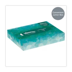 Kleenex 21195 2-Ply Facial Tissue Junior Pack - White (80/Carton)