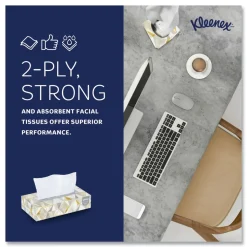 Kleenex 21606 2-Ply Pop-Up Box White Facial Tissue for Business - White (48/Carton)