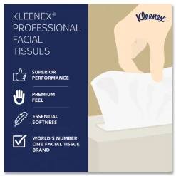 Kleenex 21606 2-Ply Pop-Up Box White Facial Tissue for Business - White (48/Carton)