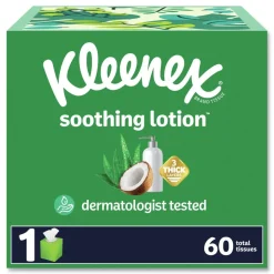 Kleenex 54271 Soothing Lotion 3-Ply Facial Tissue - White (1620/Carton)