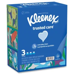 Kleenex 54303 Trusted Care 2-Ply Facial Tissue - White (12/Carton)